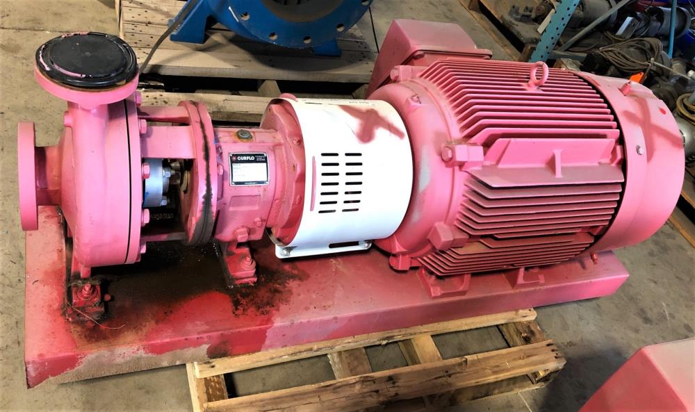 Curflo Centrifugal Pump #CFGTPC2X3-10-71, MTX 2" x 3"-10, WCB w/ 75HP Motor